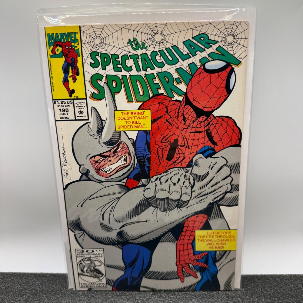 Marvel Spectacular Spider-Man 190 July 1992 Rhino Sal Buscema 30th Anniversary